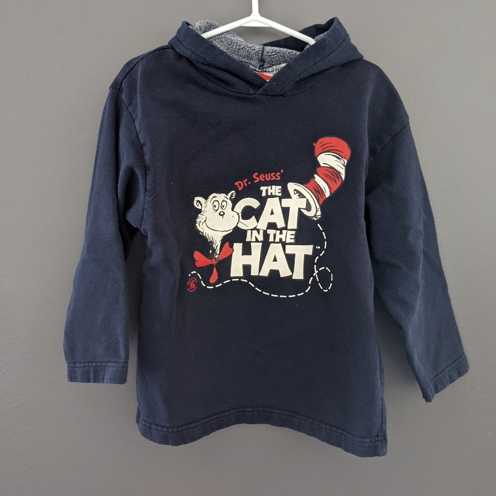 Dr. Seuss' The Cat in the Hat navy blue hoodie